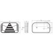 Lampa spate 240x140, 5 functii, cu mers inapoi, LED, dreapta, FT-170-P NT SPKCOF Fristom