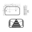 Lampa spate 240x140, 6 functii, iluminare numar, LED, stanga, FT-170-L TB SPKPM Fristom