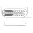 Lampa spate 245x109, 4 functii, LED Neon, semnalizare dinamica L1890 TruckLed