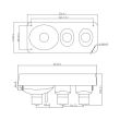 Lampa stop 274x119, 3 functii, SET, BK69154 Breckner