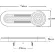 Lampa spate 275x95, 5 functii, LED Neon, cu semnalizare dinamica, L1889 TruckLed, stanga - dreapta