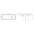 Lampa spate 283x100, 5 functii, LED, semnalizare dinamica L1830 TruckLed