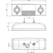 Lampa spate 285x100, 4 functii, dreapta, 549P Fristom
