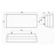 Lampa spate 300x130, 5 functii, cu ceata si mers inapoi, cu cablu, stanga, compatibil Iveco Eurocargo, L2011 TruckLed