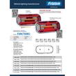 Lampa stop, 302x130, LED, 6 functii, cu ceata, mers inapoi si semnalizare dinamica, cu mufa, dreapta FT-600 P DI, Bajonet 6 pini, Fristom