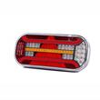 Lampa spate 302x130, LED, 7 functii, cu triunghi, ceata, mers inapoi si iluminare numar, stanga, FT-610 L T Led DI Fristom