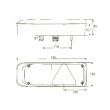 Lampa spate 370x130, 7 functii, cu triunghi, stanga, Krone L0022 TruckLed