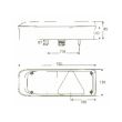 Lampa spate 370x130, 7 functii, cu triunghi, dreapta, Krone L0023 TruckLd 