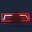 Lampa stop 375x130, 6 functii, LED, cu triunghi, dreapta, Neon Glow, L1860 TruckLed