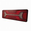 Lampa stop 380x135, 12/24V, 140 LED-uri, 6 functii cu triunghi, stanga, L1955 Truckled