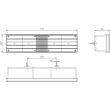 Lampa spate 390x100, 5 functii, dreapta, MD-014/P Fristom