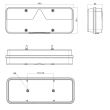 Lampa stop 400x153, 6 functii, stanga, bec, Kingpoint FT-500-15 Fristom