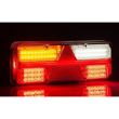 Lampa stop 400x153, 6 functii, Led, stanga, mufa AMP, Kingpoint, FT-500-16LED, Fristom