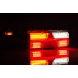 Lampa stop 400x153, 6 functii, stanga, mufa Kingpoint FT-500-136LED + FT145 + Amp Fristom