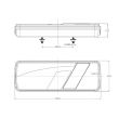 Lampa spate 420x150, 5 functii, cu LED, stanga, B-CZ L1835