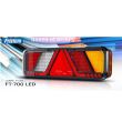 Lampa stop 450x138, 24V, LED, 6 functii, ceata, mers inapoi, cu triunghi, dreapta, FT-700-066P Fristom