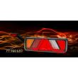 Lampa stop 450x138, 24V, LED, 6 functii, ceata, mers inapoi, cu triunghi si lampa gabarit, drepata, FT-700-146P Fristom