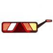 Lampa stop 450x138, 24V, LED, 6 functii, ceata, mers inapoi, cu triunghi si lampa gabarit, drepata, FT-700-146P Fristom