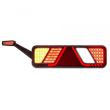 Lampa stop 450x138, 24V, LED, 6 functii, ceata, mers inapoi, cu triunghi si lampa de gabarit, stanga, FT-700-146L Fristom