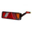 Lampa stop 450x138, 24V, LED, 6 functii, ceata, mers inapoi, cu triunghi si lampa gabarit, drepata, FT-700-146P Fristom