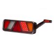 Lampa stop 450x138, 24V, LED, 6 functii, ceata, mers inapoi, cu triunghi si lampa gabarit, drepata, FT-700-146P Fristom