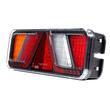 Lampa stop 450x138, 24V, LED, 6 functii, ceata, mers inapoi, cu triunghi, cu mufa, stanga, FT-700-066L AMP7 Fristom