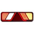 Lampa stop 450x138, 24V, LED, 6 functii, ceata, mers inapoi, cu triunghi, cu mufa, dreapta, FT-700-066P AMP7 Fristom