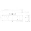 Lampa spate 516x130, 8 functii, cu mufa laterala, dreapta, L2182 TruckLed