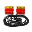 Kit lampi remorci 100x90, LED, cablu 7.5m, cu magnet, iluminare numar, 02141 Amio
