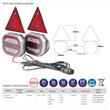 Kit lampi remorca, cu LED Neon, numar, triunghi reflectorizant si magnet, cablu 7,5m, L2412-Z TruckLed