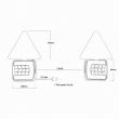 Kit lampi remorca 100x90, cu LED, cu magnet si cablu, 7,5m, Dafa L1853 TruckLed