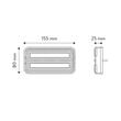 Kit lampi remorca LED, magnetice, 3 functii, 155x80, 12-24V, 7.5m lampa-priza, 2.5m lampa, TT.12024