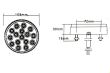 Lampa spate fi108, 1 functie, mers inapoi, LED, alba, SD6004-3
