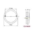 Lampa spate fi140, 3 functii, hamburger, LED, TRL140L / CA9009 247Lighting