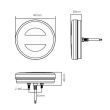 Lampa stop fi140, 3 functii, LED, tip hamburger, semnalizare dinamica, dreapta, L1948 TruckLed