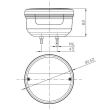 Lampa spate fi142, 4 functii, hamburger, cu numar, stanga, FT-099/L Fristom
