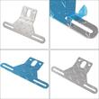 Suport lampa remorca, 24cm, cu suport numar, metalic, S.L.029 