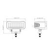 Proiector 118x76 faza lunga, 2 LED-uri, 12-24V, 24W, 1750lm L3420 TruckLed