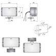 Set 2 Proiectoare ceata, 138x78, cu aparatoare, sticla galbena, HM1 Wesem 08231