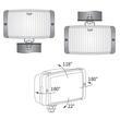 Set proiectoare faza lunga 138x78, cu aparatori, sticla galbena HM1 Wesem 08331 