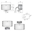 Set Proiectoare 138x78, faza lunga, cu aparatoare, HM1 Wesem 08131 