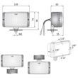 Set 2 Proiectoare ceata, 138x78, cu aparatoare, HM1 Wesem 08031