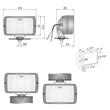 Proiector 156x92, dreptunghiular, faza lunga,  HP3 Wesem 16063 
