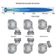 Set 2 proiectoare 180X86, faza lunga cu grila, HP2.11047 Wesem 