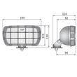Set Proiectoare 195x96 faza lunga, cu grilaj,HP1 Wesem 4016 