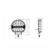 Proiector faza lunga auto fi197, LED, 12-24V, 48W, cu pozitie alba tip STRIPE, L3435 TruckLed