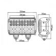 Proiector lucru, 235x201, bara LED Combo, 108W, 5032lm, LB0044 TruckLed