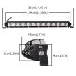 Proiector LED BAR, 355x50, slim, spot, 12 LED-uri, 36W, 36B-S-C3CR