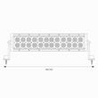 Proiector LED BAR 402x90, combo, 72W, 7200lm, 02437 Amio