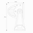 Proiector LED BAR 402x90, combo, 72W, 7200lm, 02437 Amio